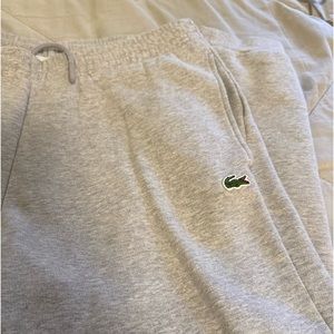 Boys Lacoste fleece sweat pants great condition